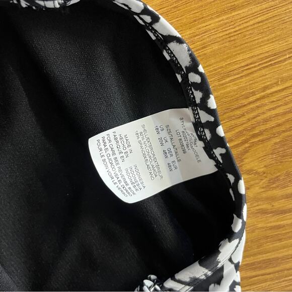 Swim Solutions Printed Flyaway Fauxkini One piece black white - 18W - Picture 14 of 14